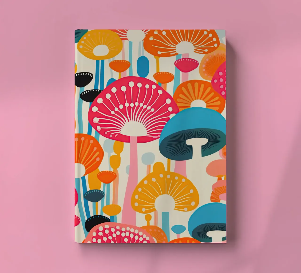 Psychedelic mushroom pattern notebook by Autofocus