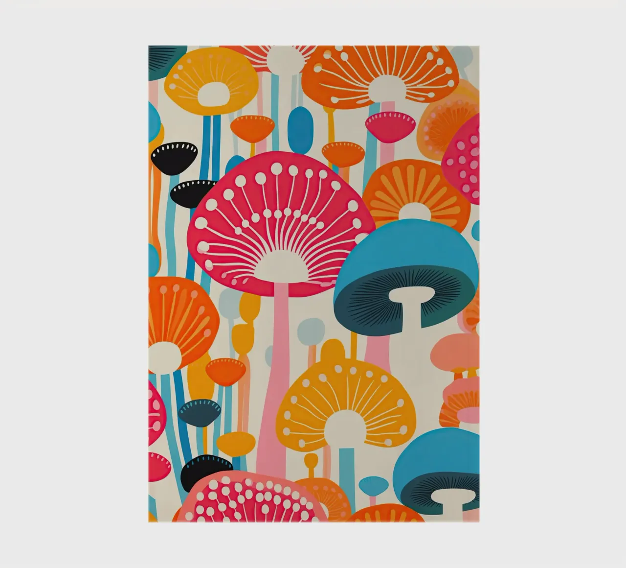 Psychedelic mushroom pattern notebook by Autofocus