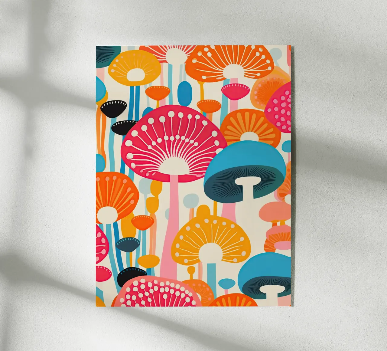 Psychedelic mushroom pattern acrylic glass by Autofocus