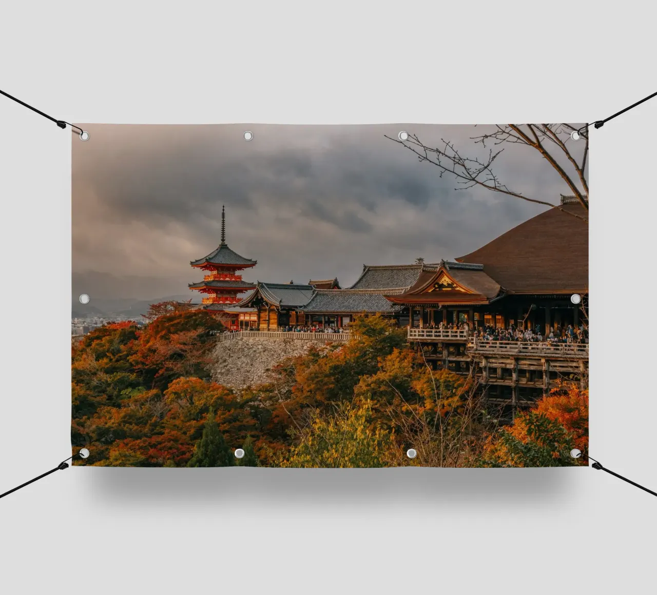 Kiyomizu-dera Temple in Kyoto in autumn telo in pvc da Marcel Bisig