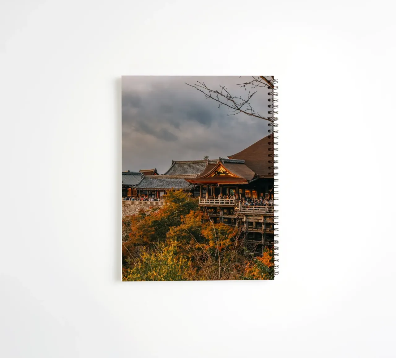 Kiyomizu-dera Temple in Kyoto in autumn spiral notebook by Marcel Bisig
