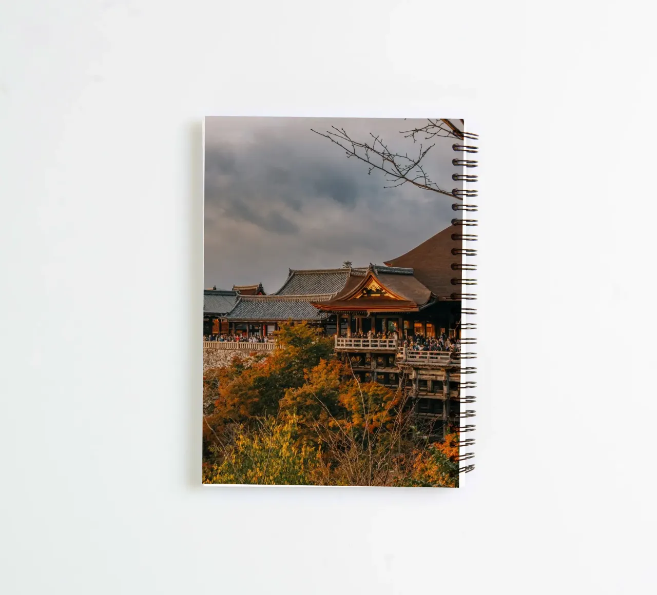 Kiyomizu-dera Temple in Kyoto in autumn spiral notebook by Marcel Bisig