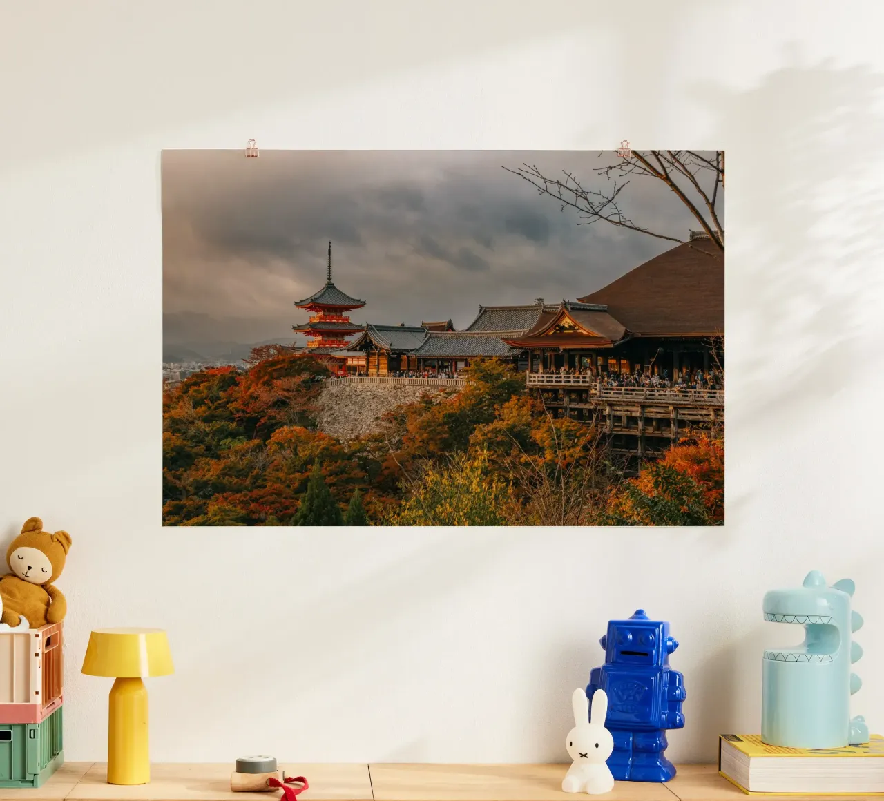 Kiyomizu-dera Temple in Kyoto in autumn carta hahnemühle da Marcel Bisig