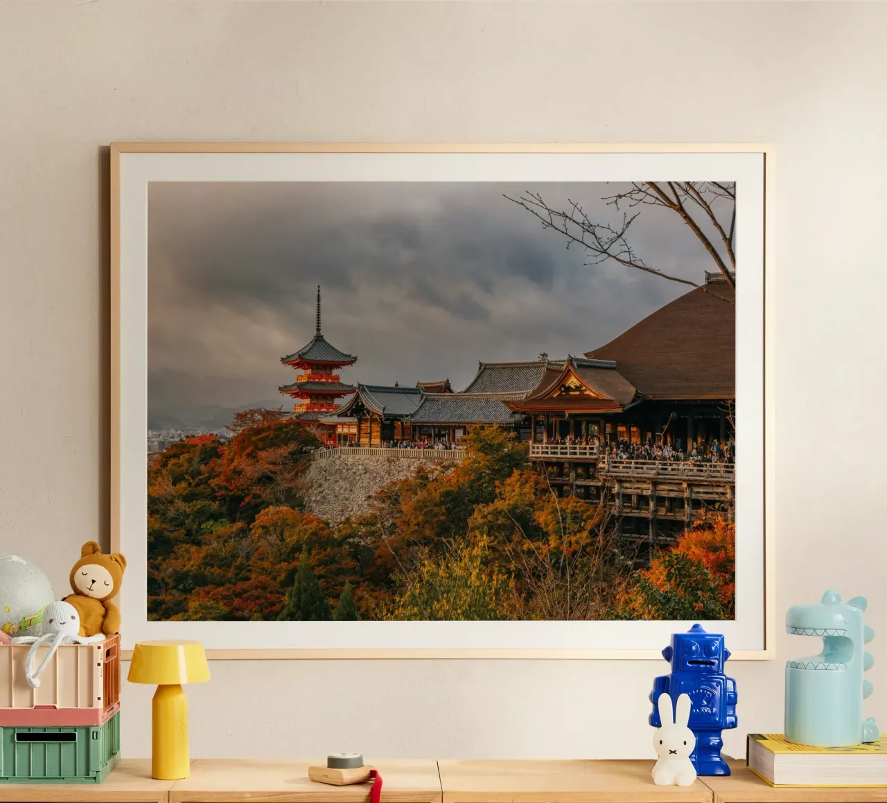 Kiyomizu-dera Temple in Kyoto in autumn carta hahnemühle da Marcel Bisig