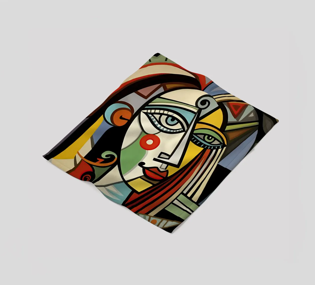 Picasso Forever | Ritratto di ispirazione cubista coperta in pile da Autofocus