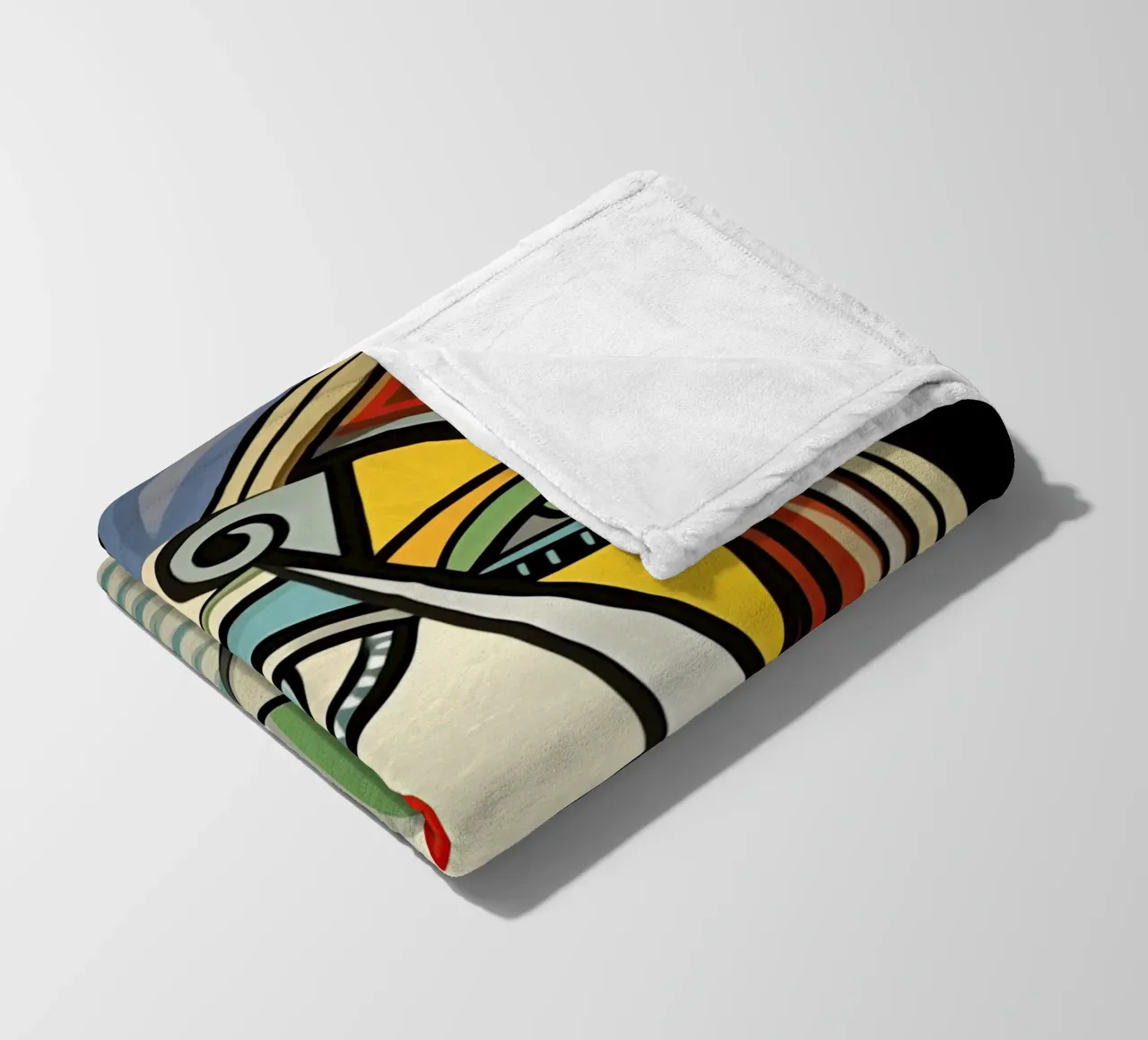 Picasso Forever | Ritratto di ispirazione cubista coperta in pile da Autofocus