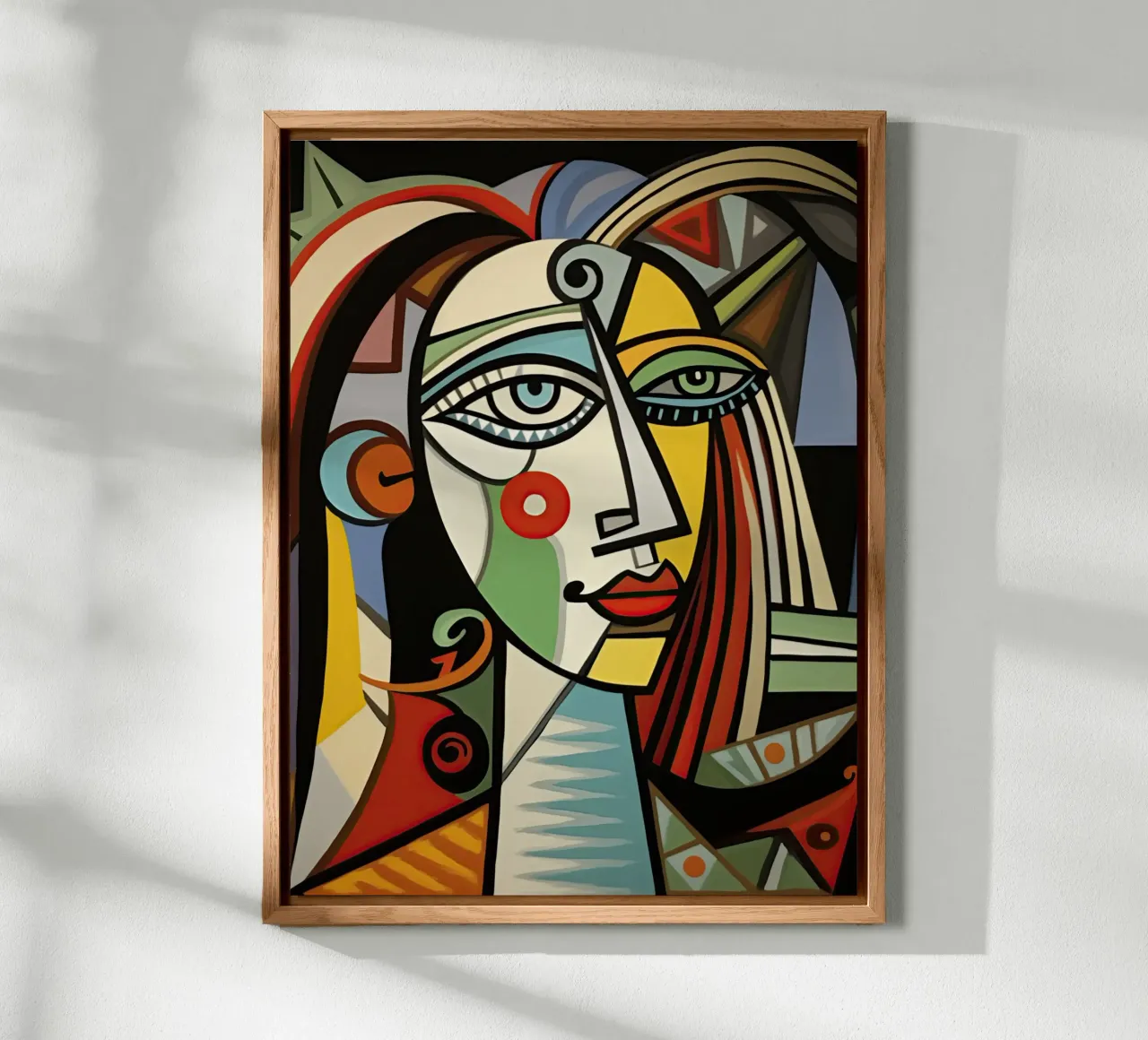 Picasso Forever | Ritratto di ispirazione cubista alluminio dibond da Autofocus