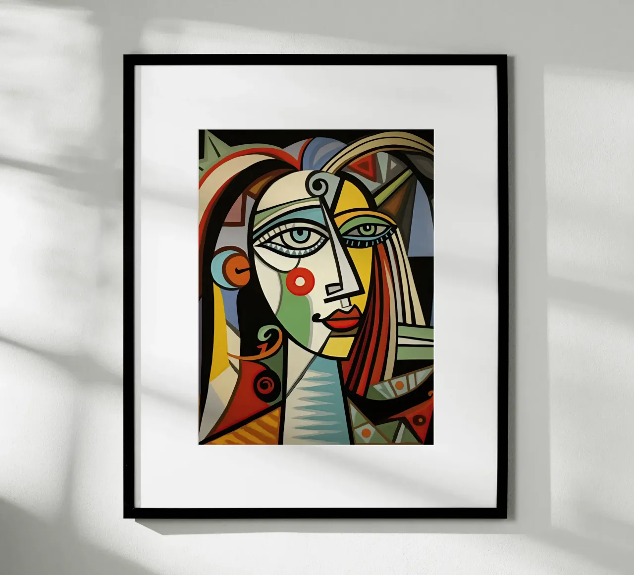 Picasso Forever | Ritratto di ispirazione cubista carta hahnemühle da Autofocus
