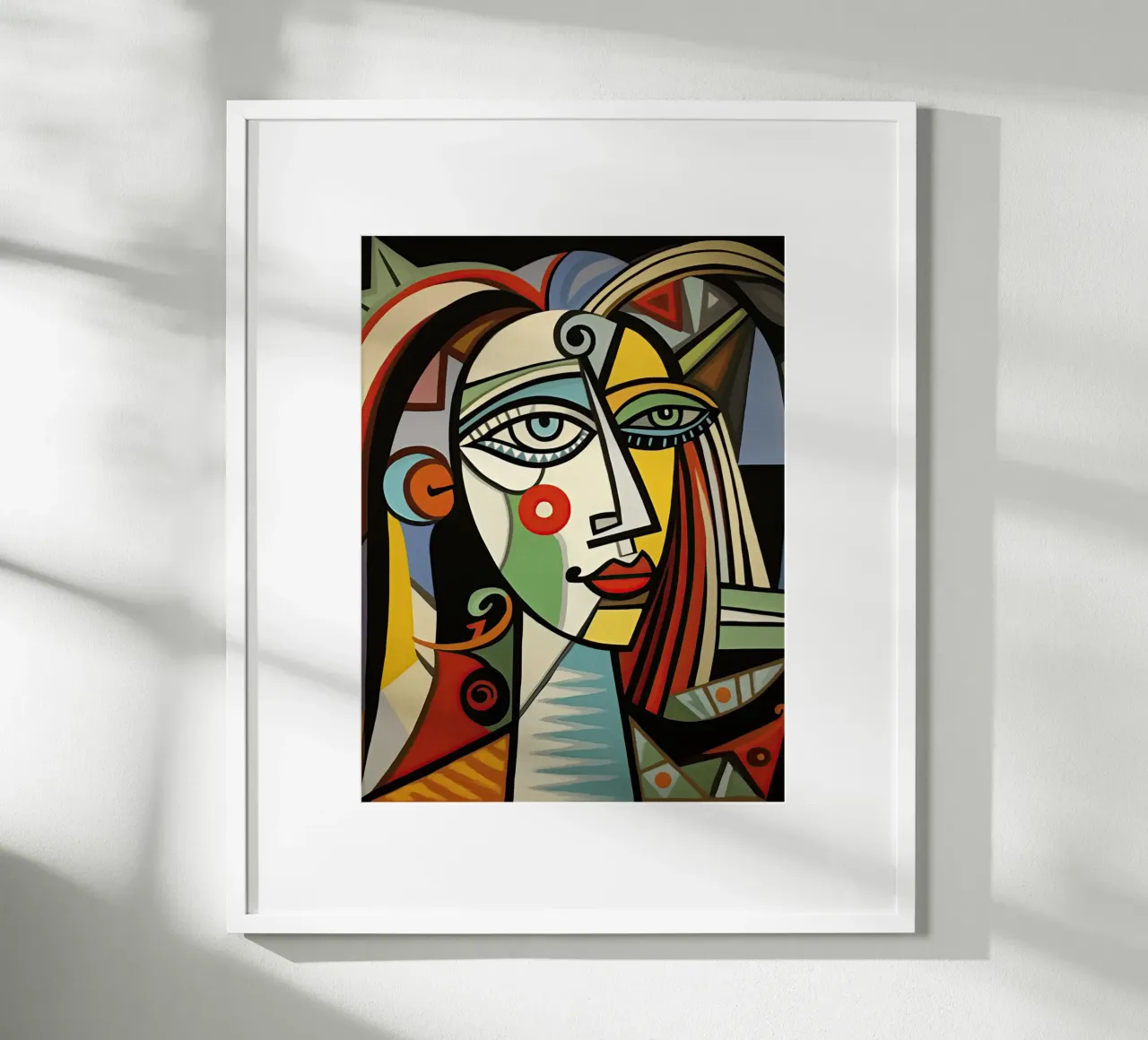 Picasso Forever | Ritratto di ispirazione cubista carta hahnemühle da Autofocus