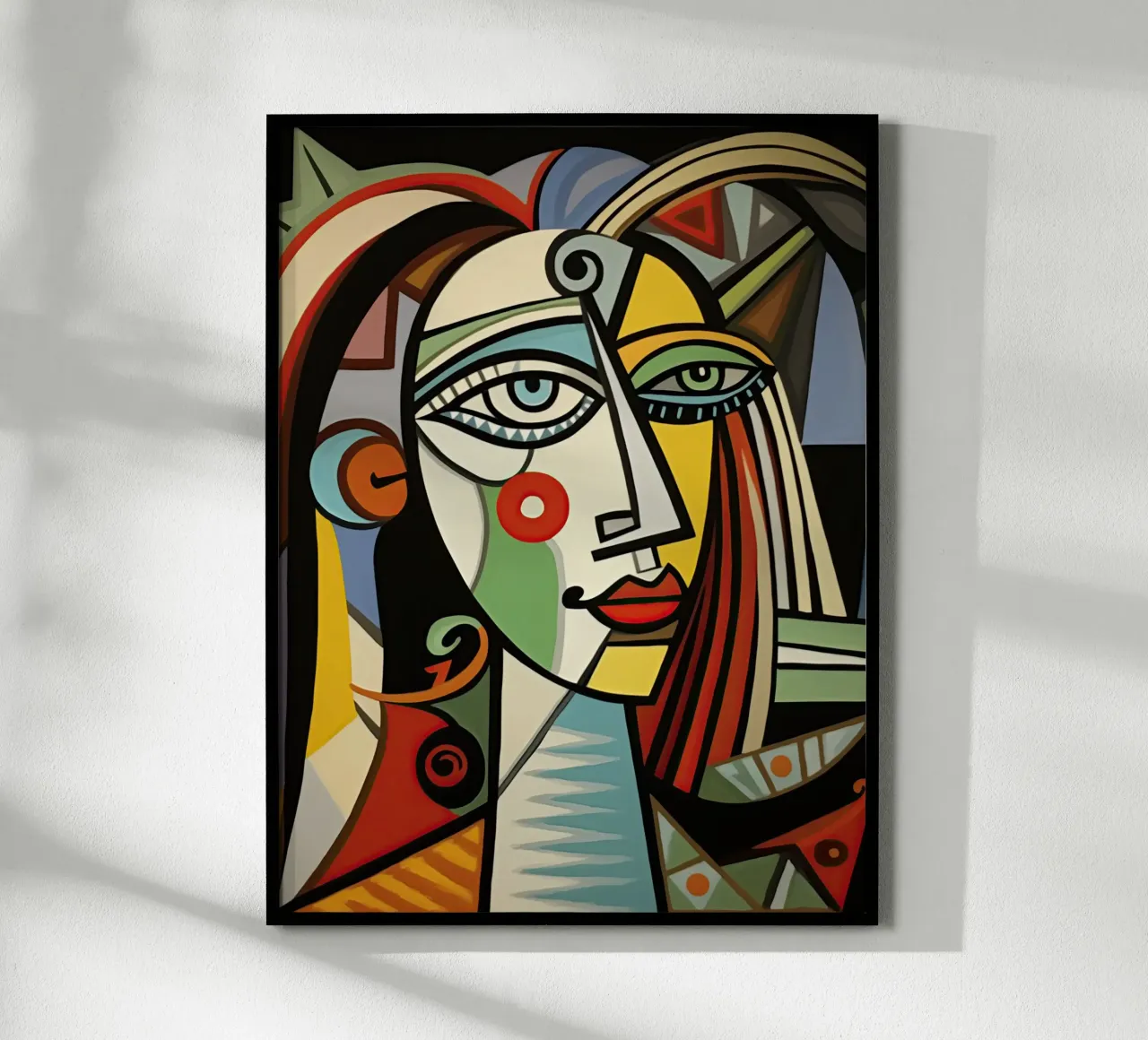Picasso Forever | Ritratto di ispirazione cubista carta hahnemühle da Autofocus
