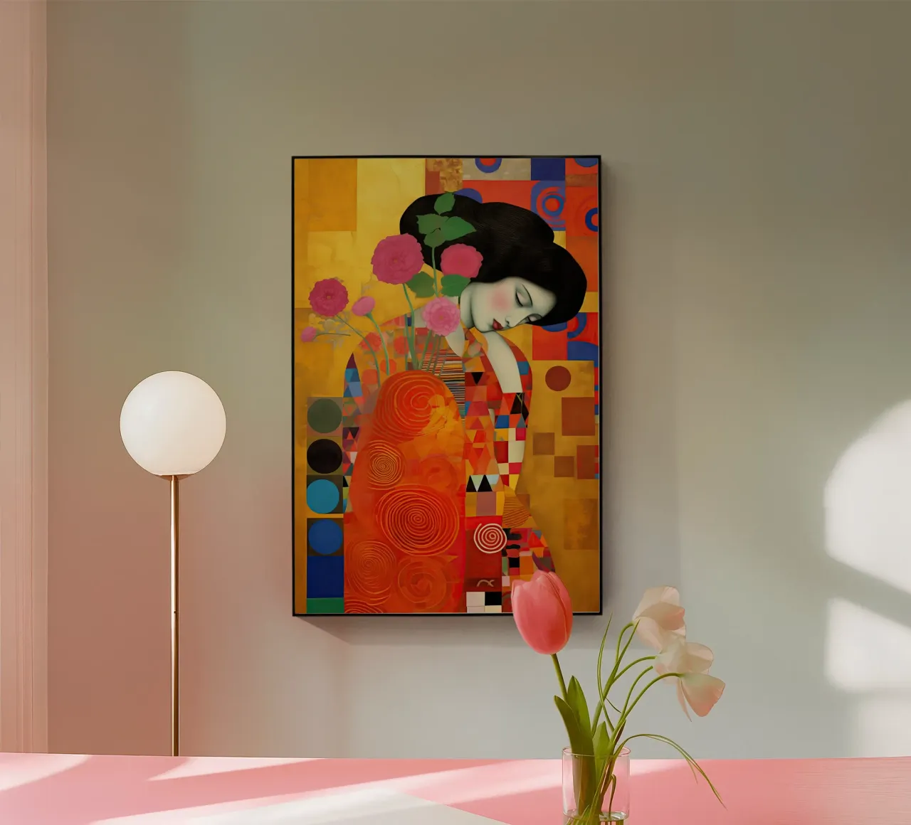 Collage di patchwork in memoria di Gustav Klimt plexiglass da Autofocus
