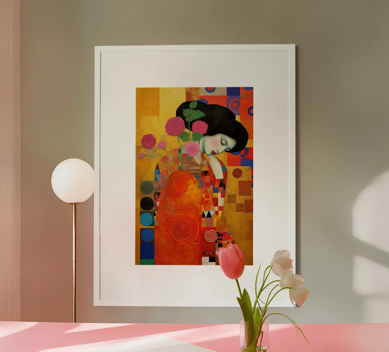 Patchwork collage in memory of Gustav Klimt poster by Autofocus