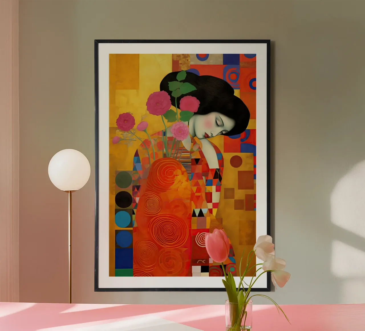 Patchwork collage in memory of Gustav Klimt poster by Autofocus