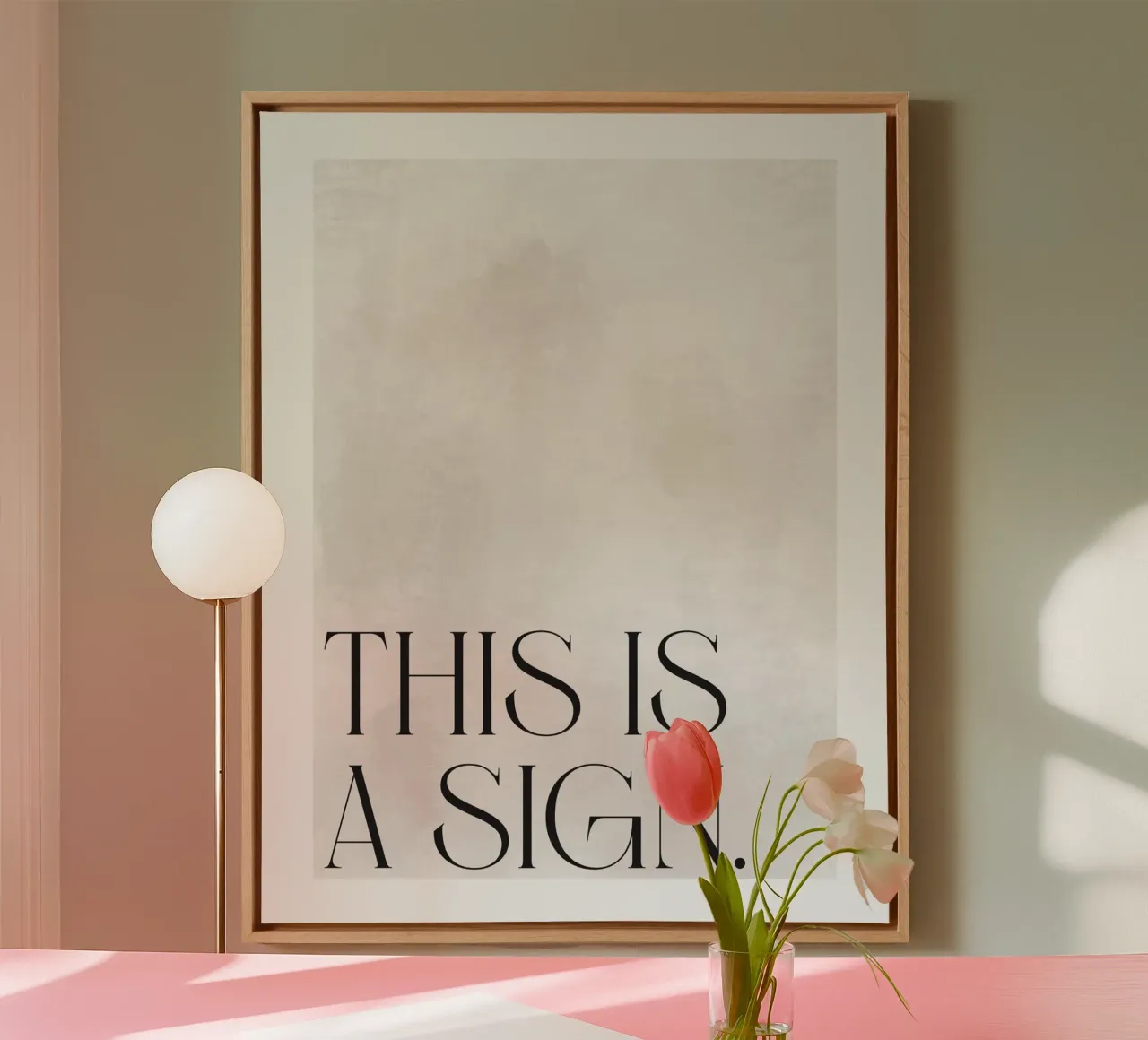 Inner Bloom canvas met Baklijst van treechild