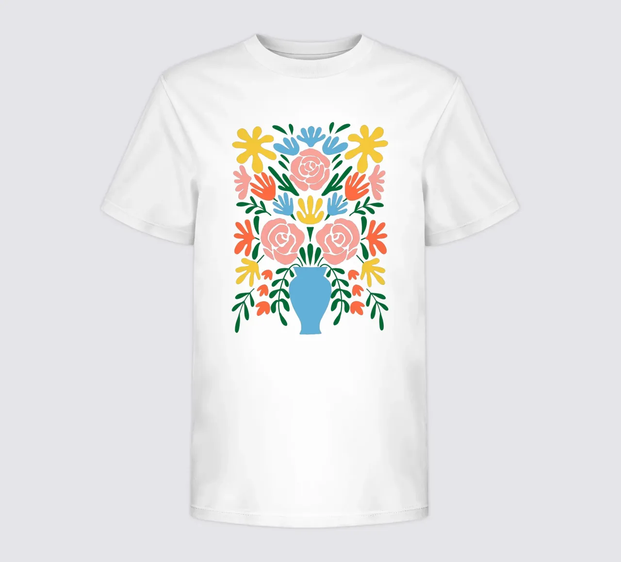 Naive Floral Bouquet kids t-shirt by cafelab