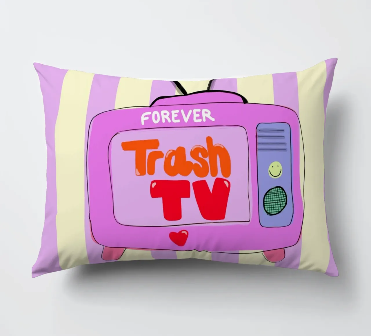 Trash TV cuscino da Hej Ibiza by Ute Arnold