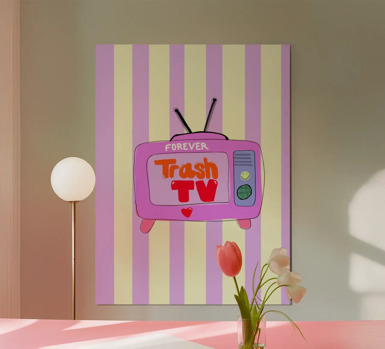Trash TV carta hahnemühle da Hej Ibiza by Ute Arnold