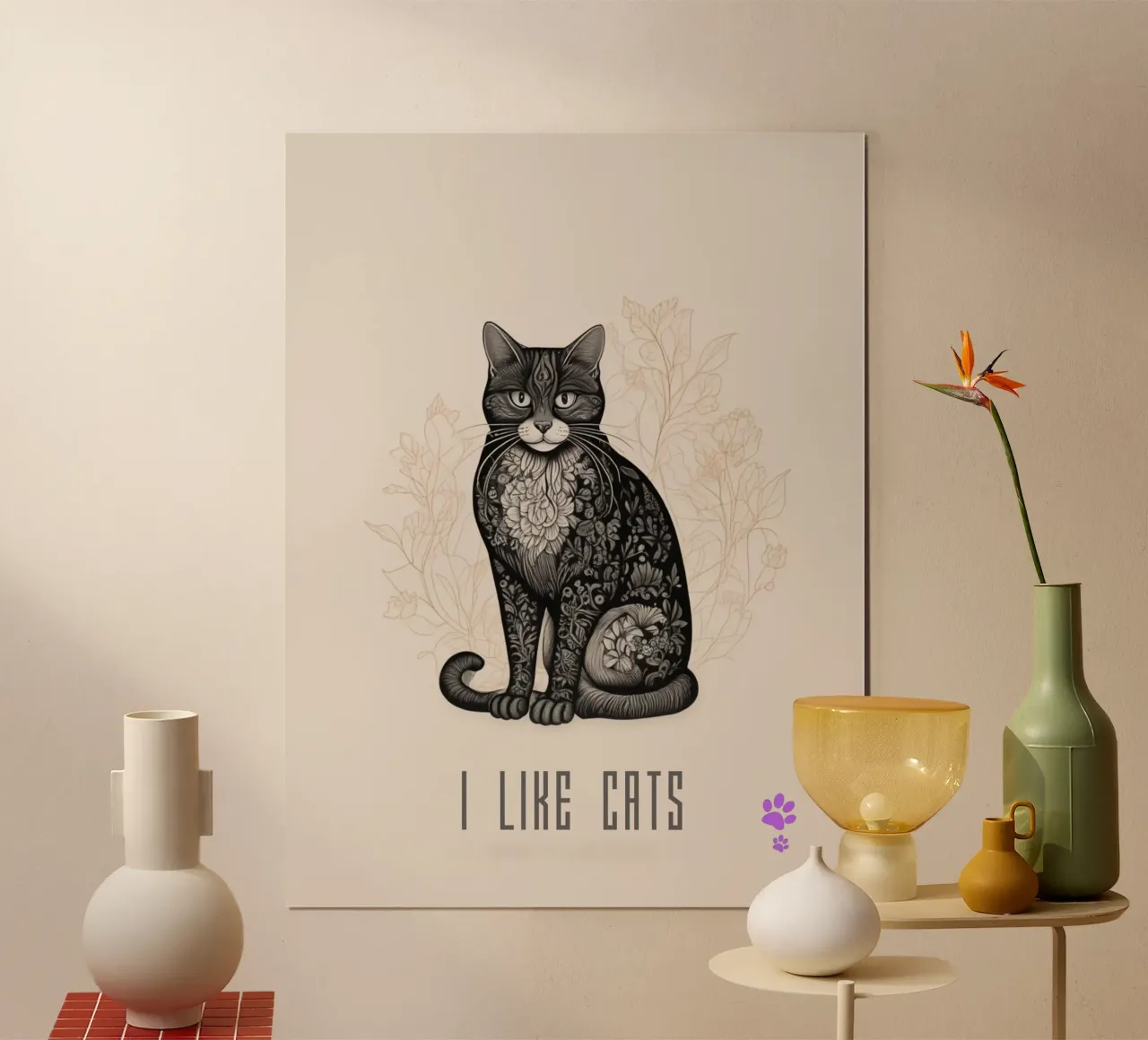 Amo i gatti poster da catsforyou