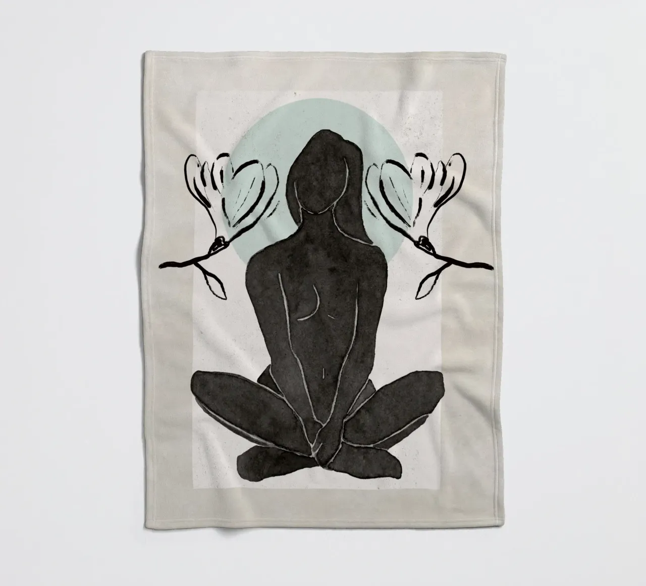 Inner Bloom Fleecedecke von treechild