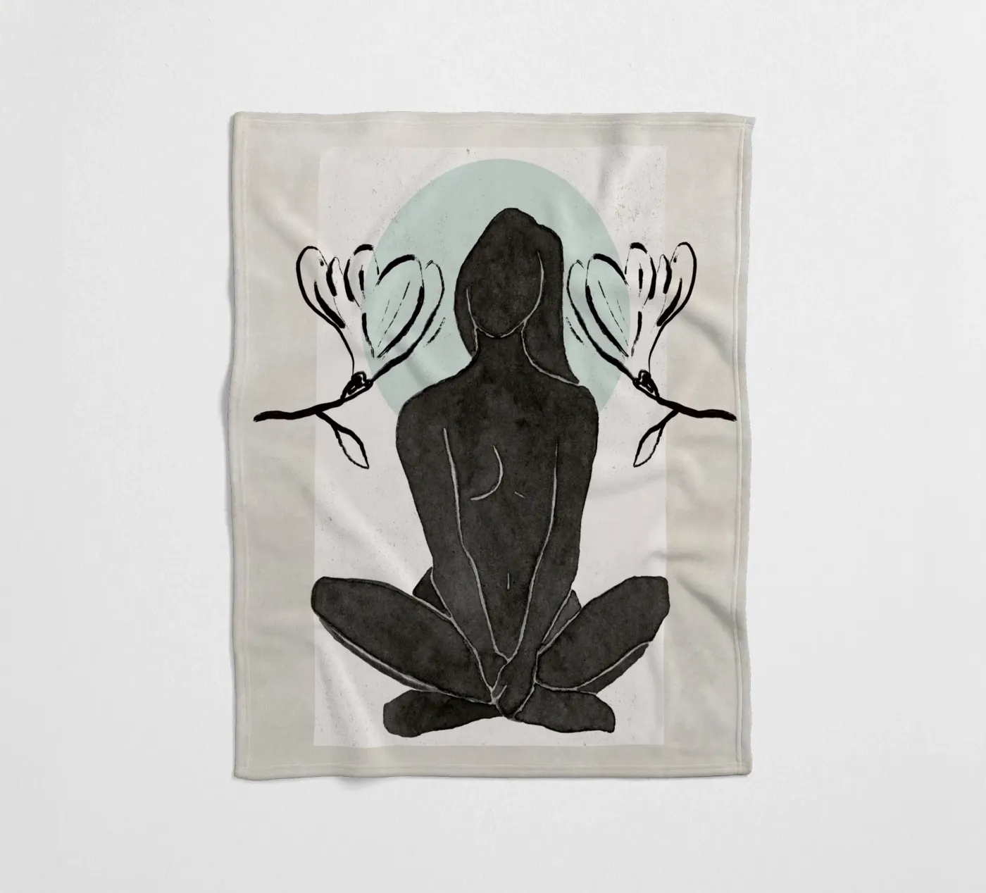 Inner Bloom Fleecedecke von treechild
