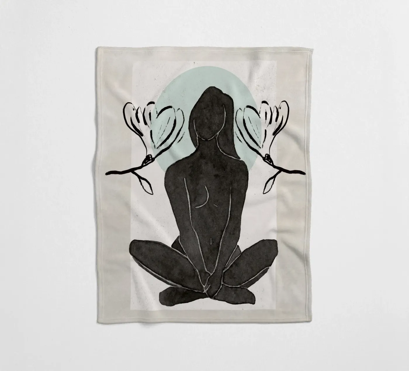 Inner Bloom fleece blanket by treechild