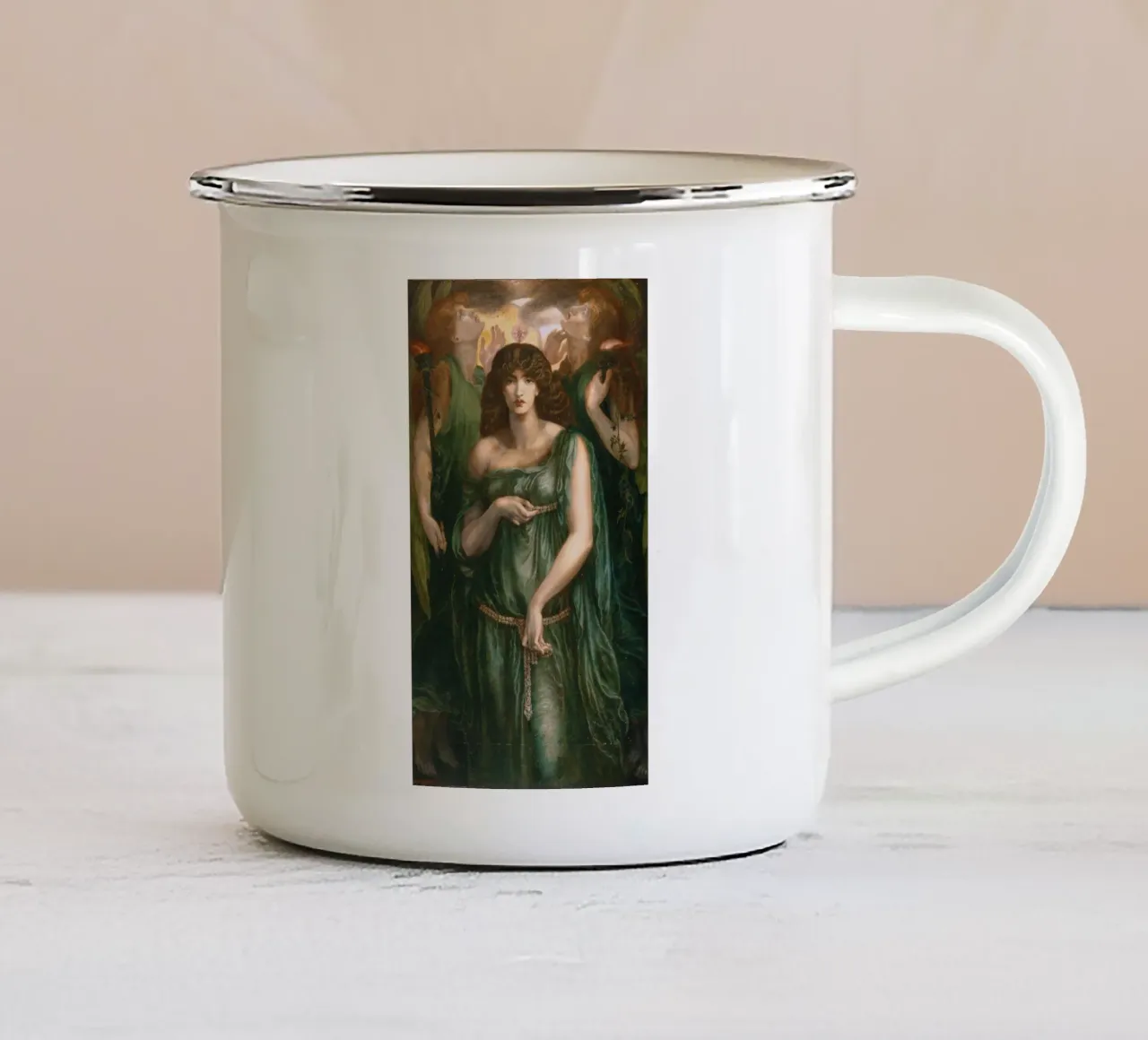 Dante Gabriel Rossetti - Astarte Syriaca tazza in smalto da Timeless Artworks