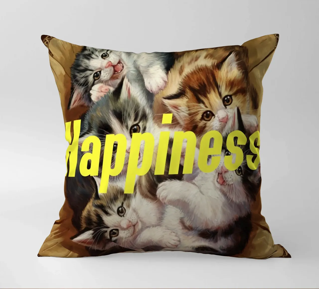 Felicità dei gatti cuscino da catsforyou
