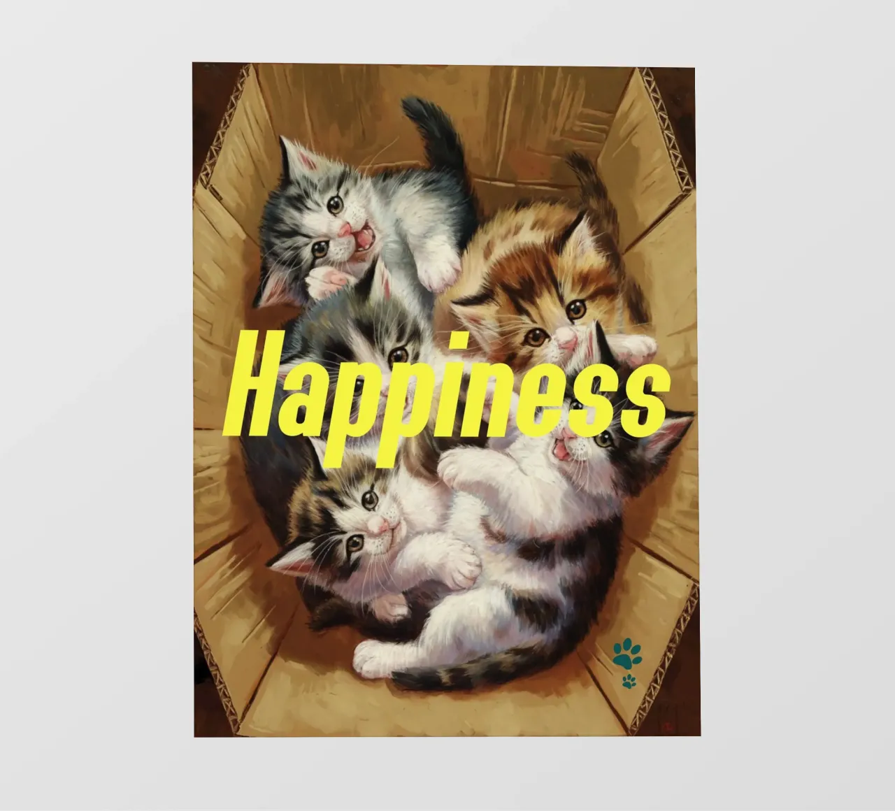 Felicità dei gatti telo in pvc da catsforyou