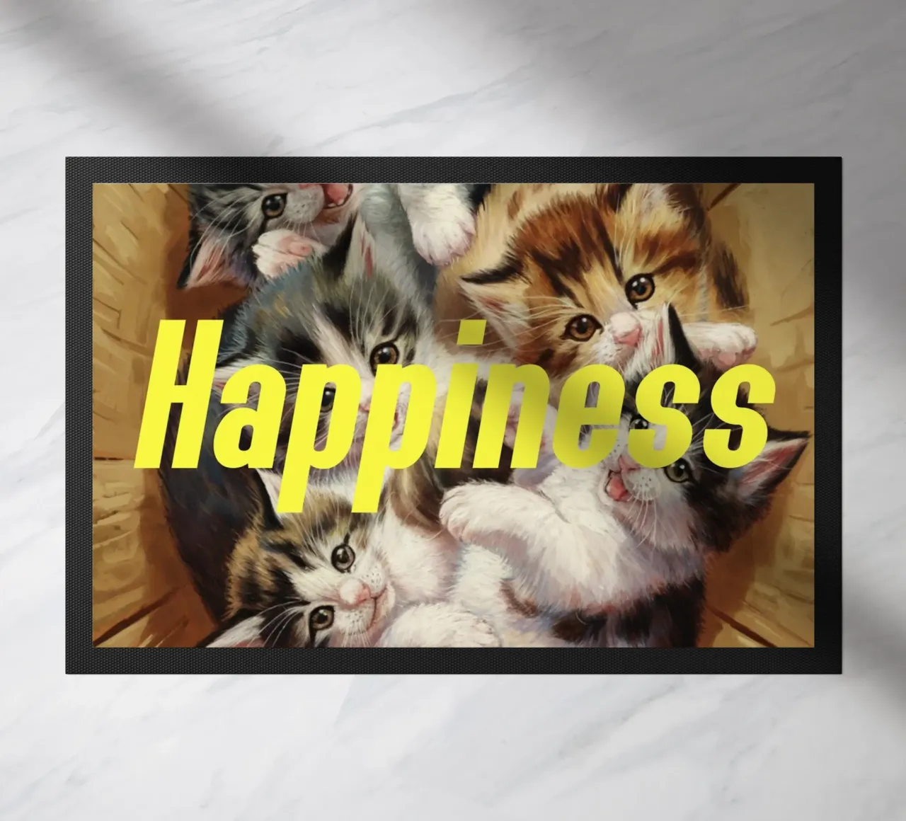 Felicità dei gatti zerbino da catsforyou