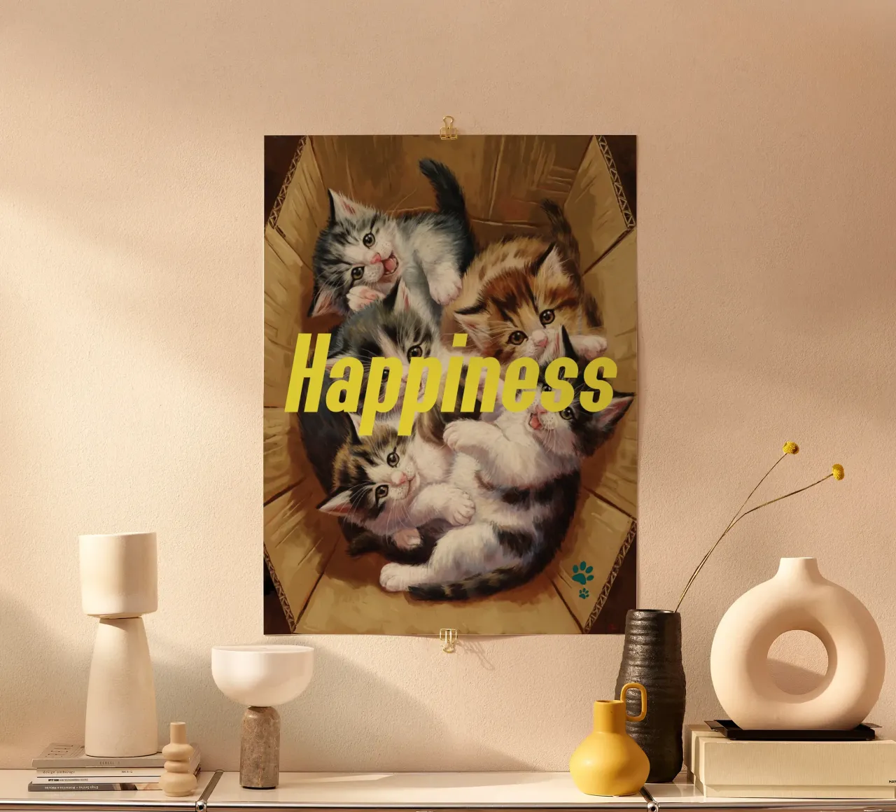 Felicità dei gatti carta hahnemühle da catsforyou