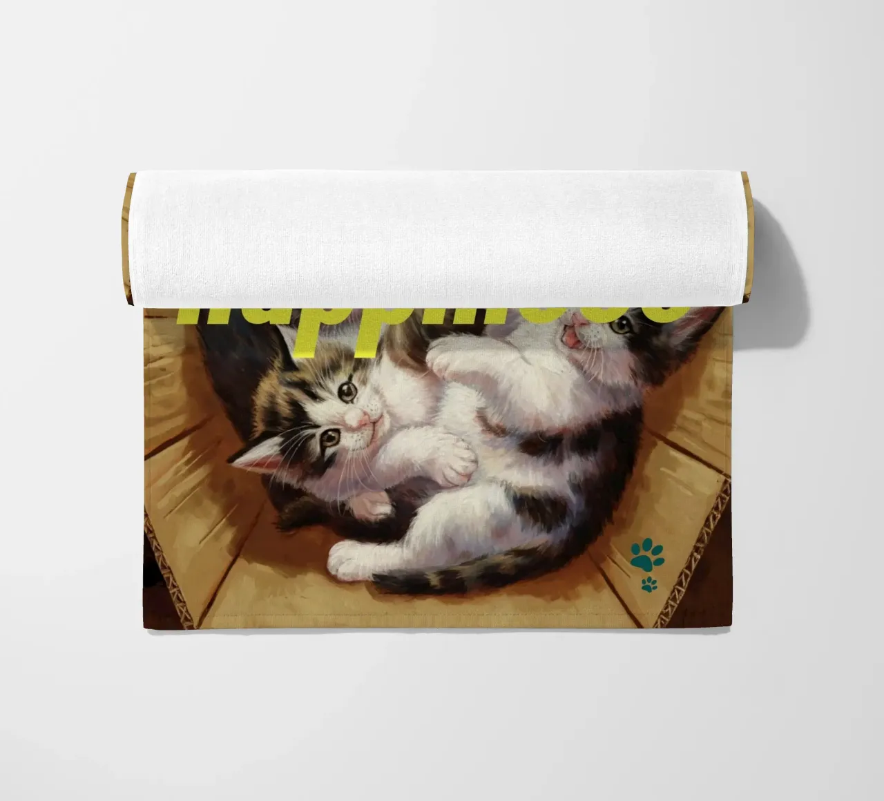 Felicità dei gatti telo mare da catsforyou