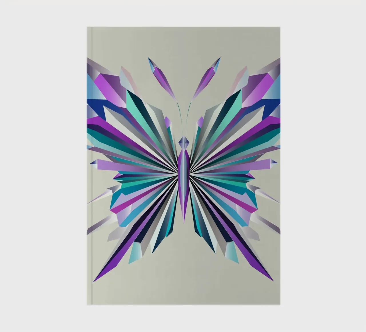 Fascinating geometry - The abstract butterfly notebook by namosh