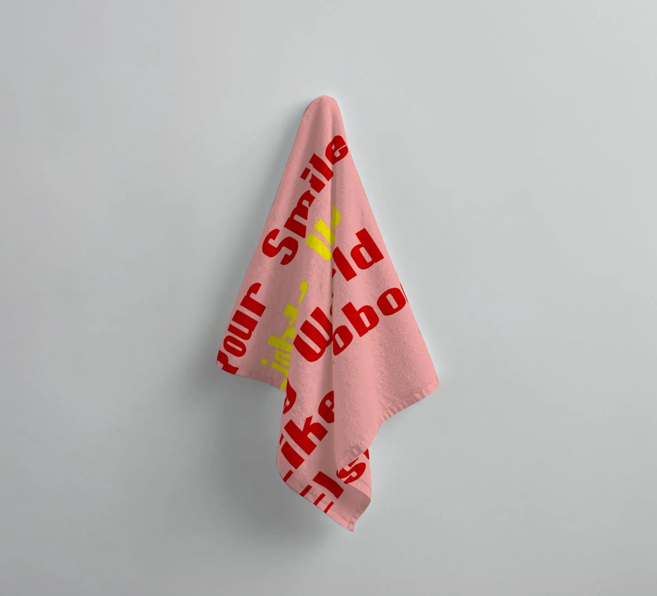 Your Smile Lights Up My World Like Nobody Else towel by catsforyou