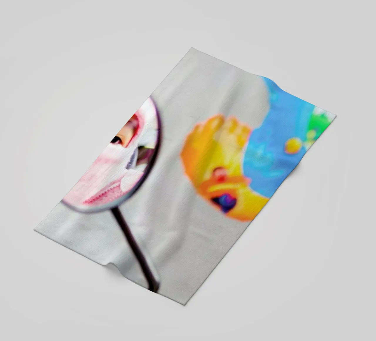 Dalat Reflects beach towel by Charlotte Curd