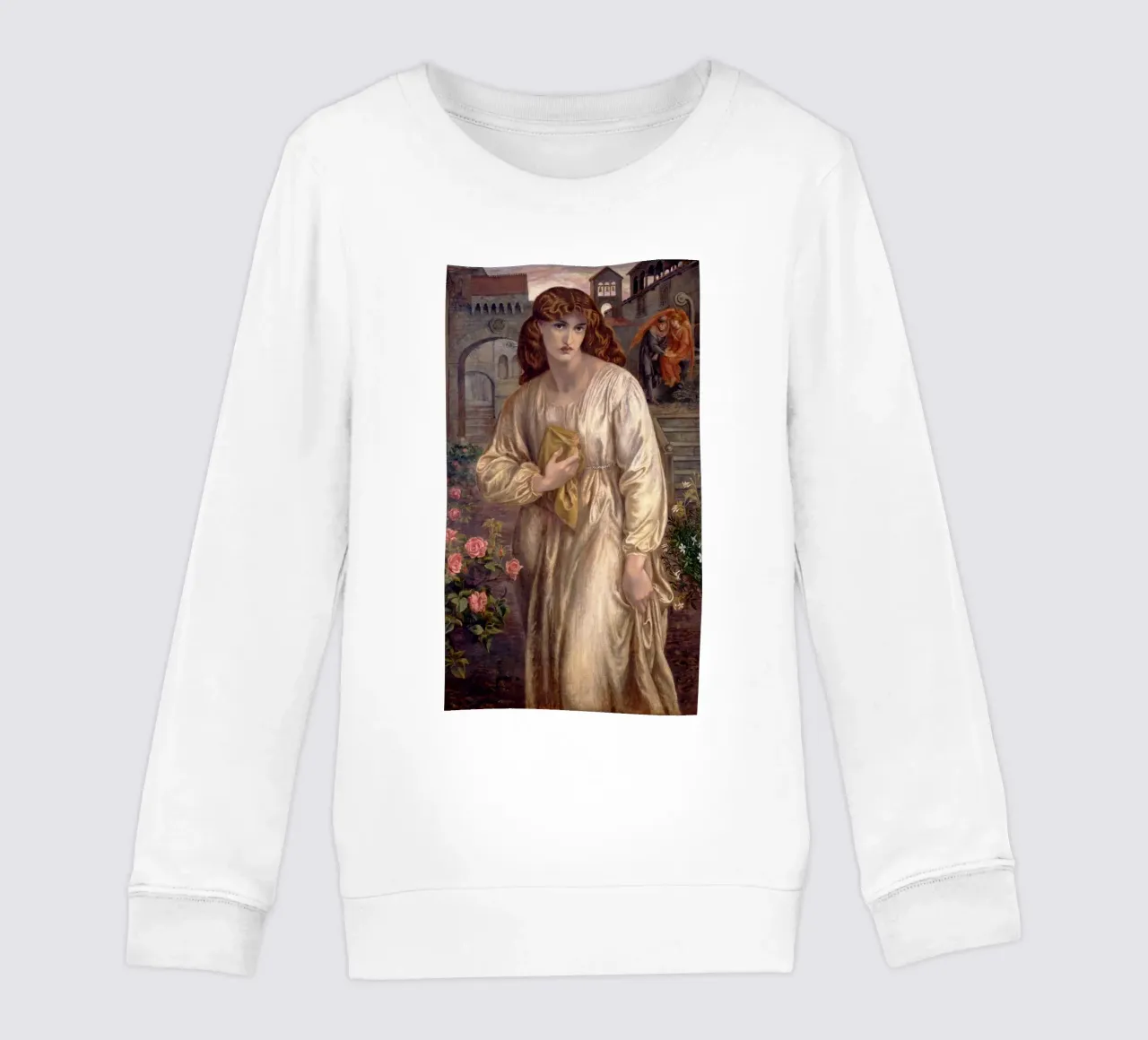 Dante Gabriel Rossetti - Salutation of Beatrice felpa bambino da Timeless Artworks