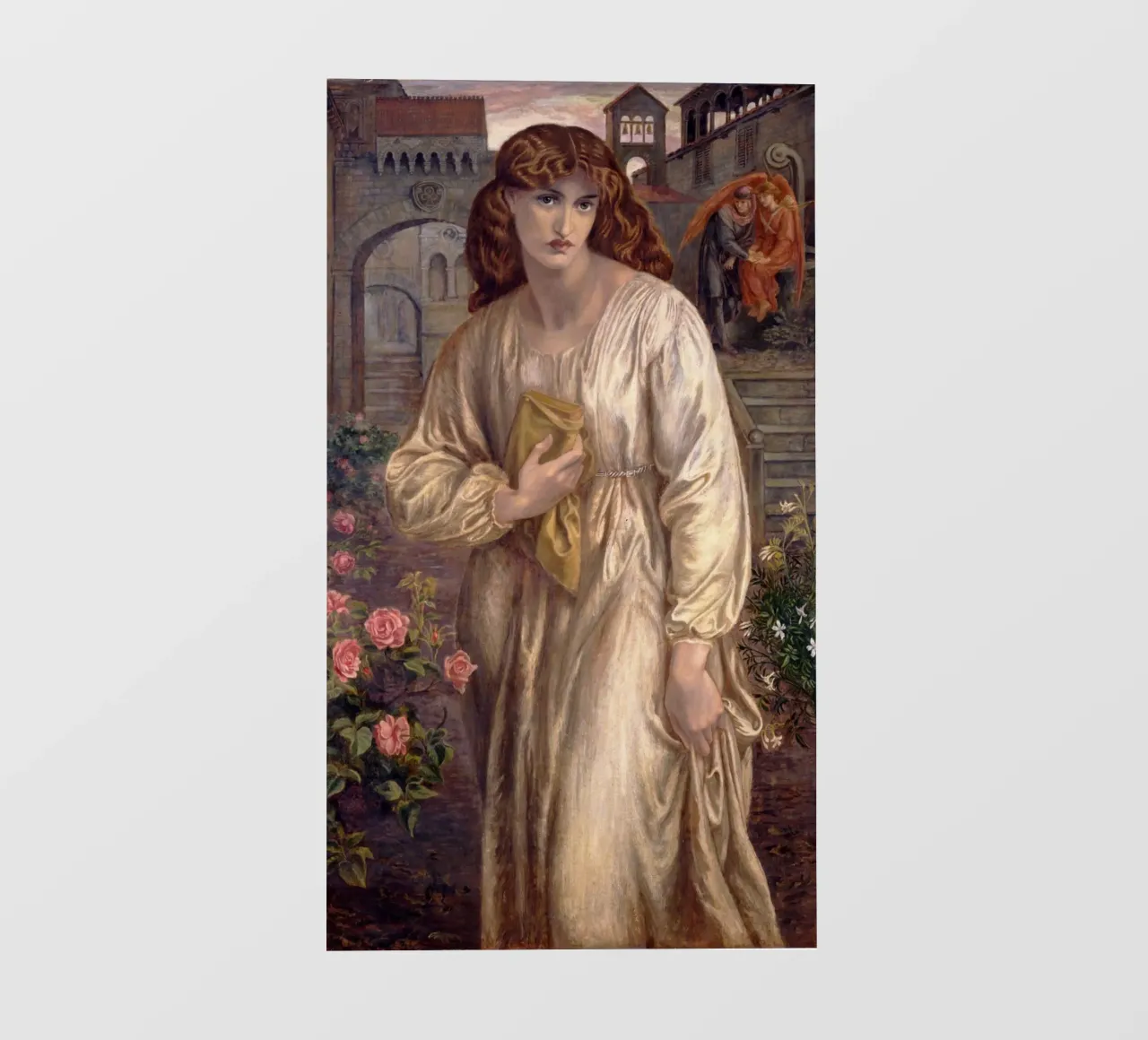 Dante Gabriel Rossetti - Salutation of Beatrice pellicola backlit da Timeless Artworks