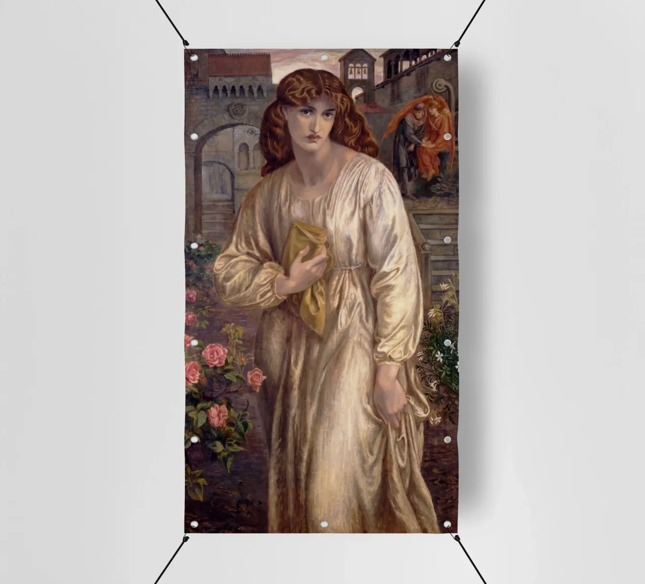 Dante Gabriel Rossetti - Salutation of Beatrice telo in pvc da Timeless Artworks