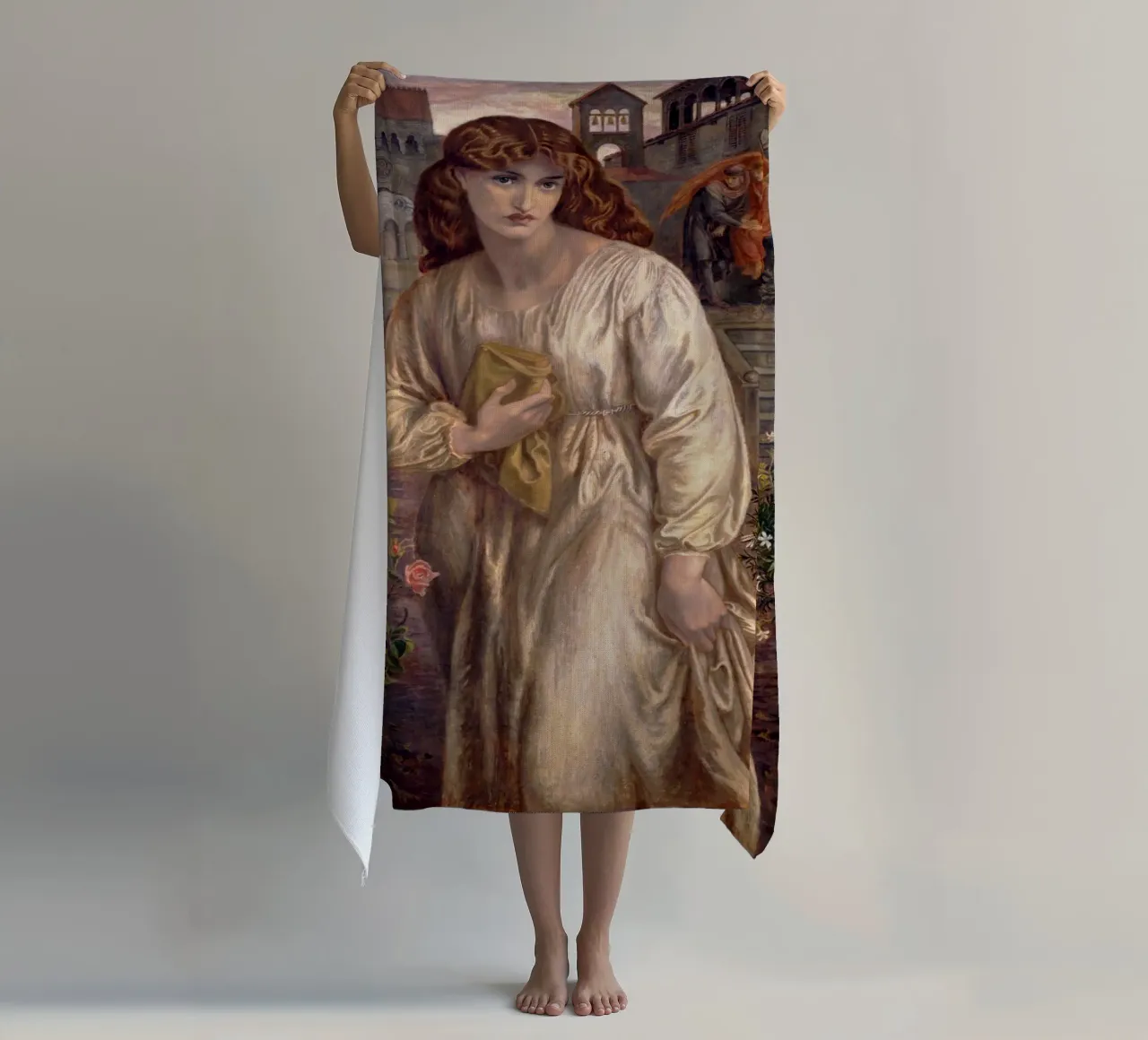 Dante Gabriel Rossetti - Salutation of Beatrice telo mare da Timeless Artworks