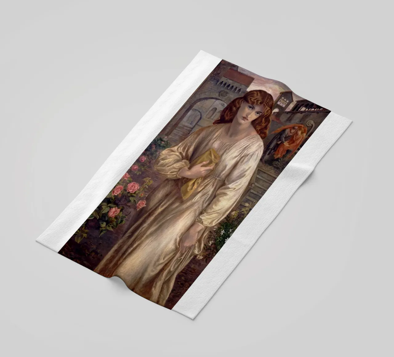 Dante Gabriel Rossetti - Salutation of Beatrice telo mare da Timeless Artworks