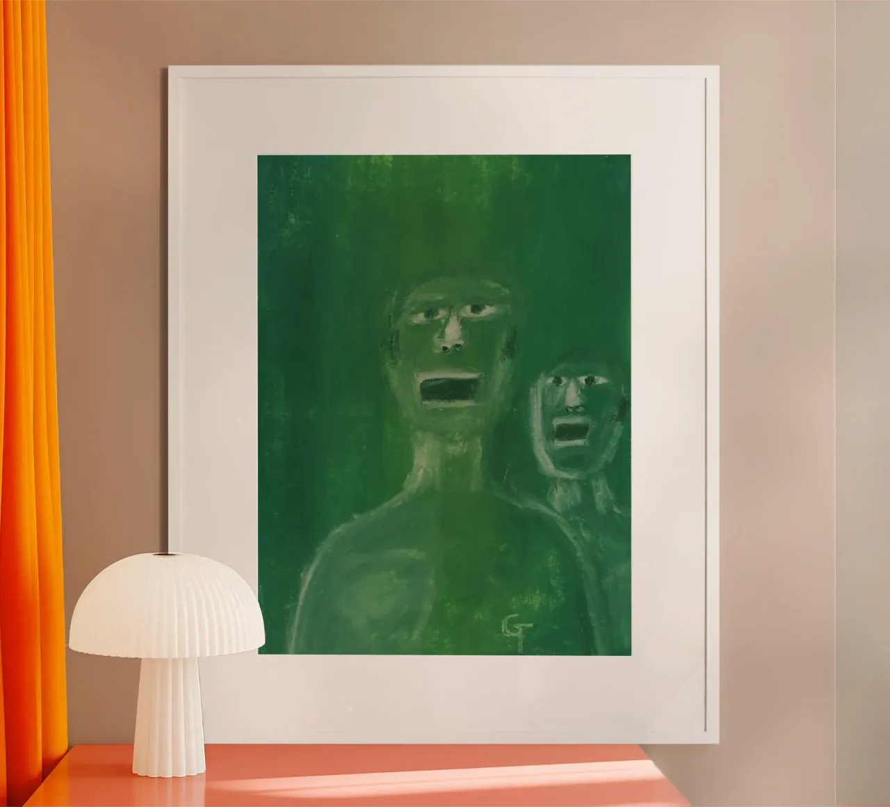 Awakening poster con telaio in legno da gtobonart