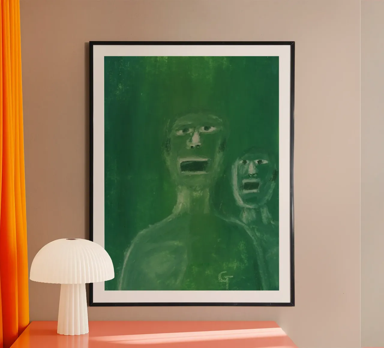Awakening poster con telaio in legno da gtobonart
