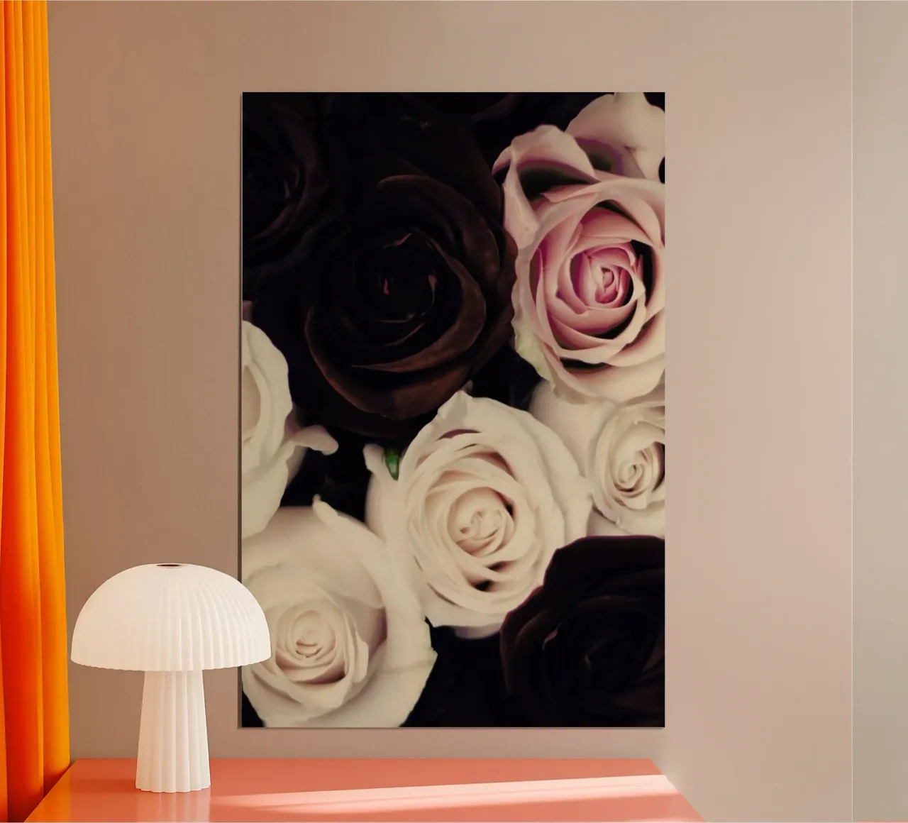 Rose Bouquet poster con telaio in alluminio da Ingrid Beddoes