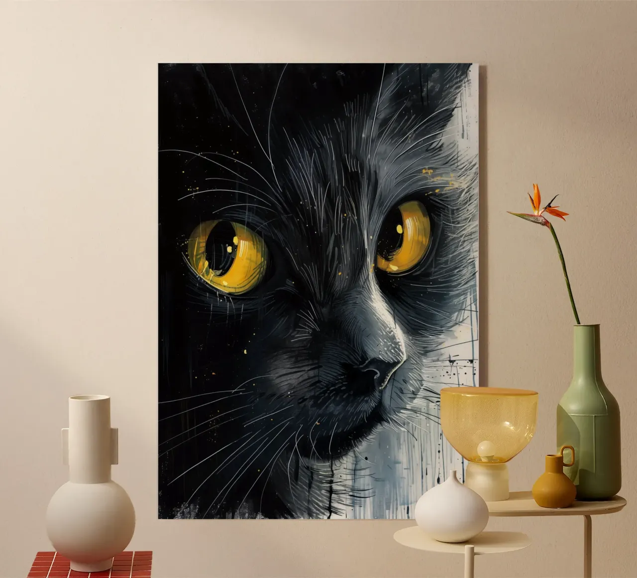 Gatto nero plexiglass da Justyna Jaszke JBJart