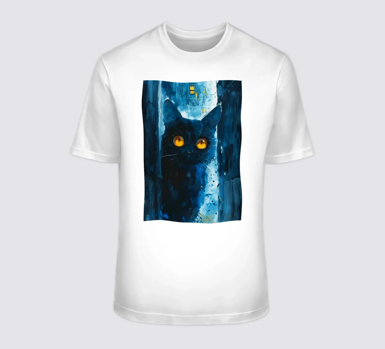 Gatto in città t-shirt da Justyna Jaszke JBJart