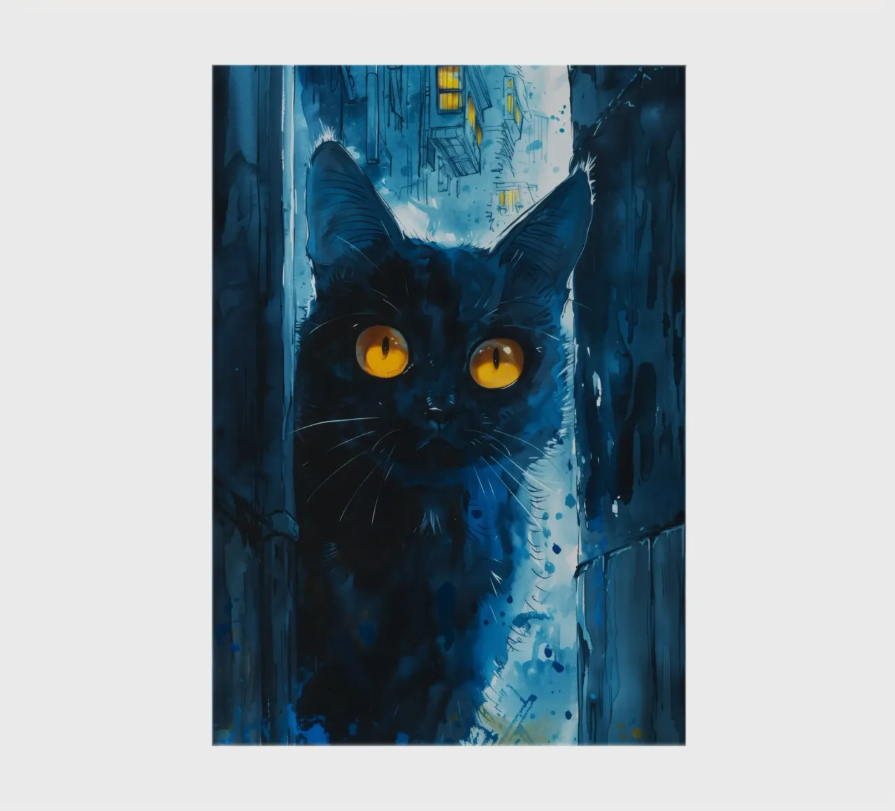 Cat in the city notebook by Justyna Jaszke JBJart