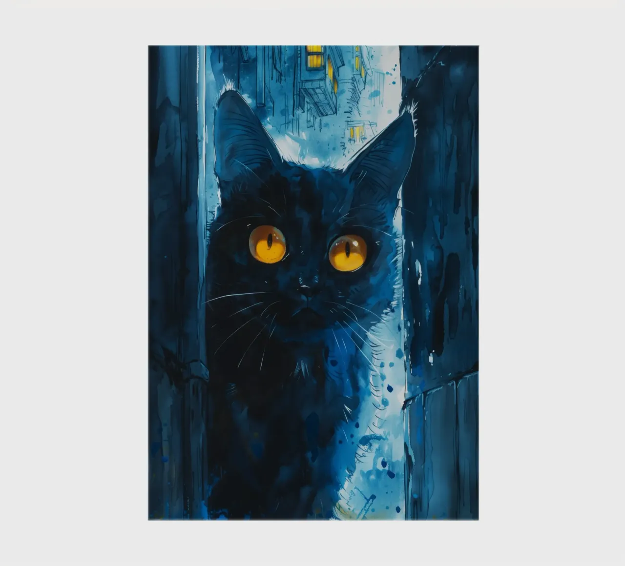 Cat in the city notebook by Justyna Jaszke JBJart