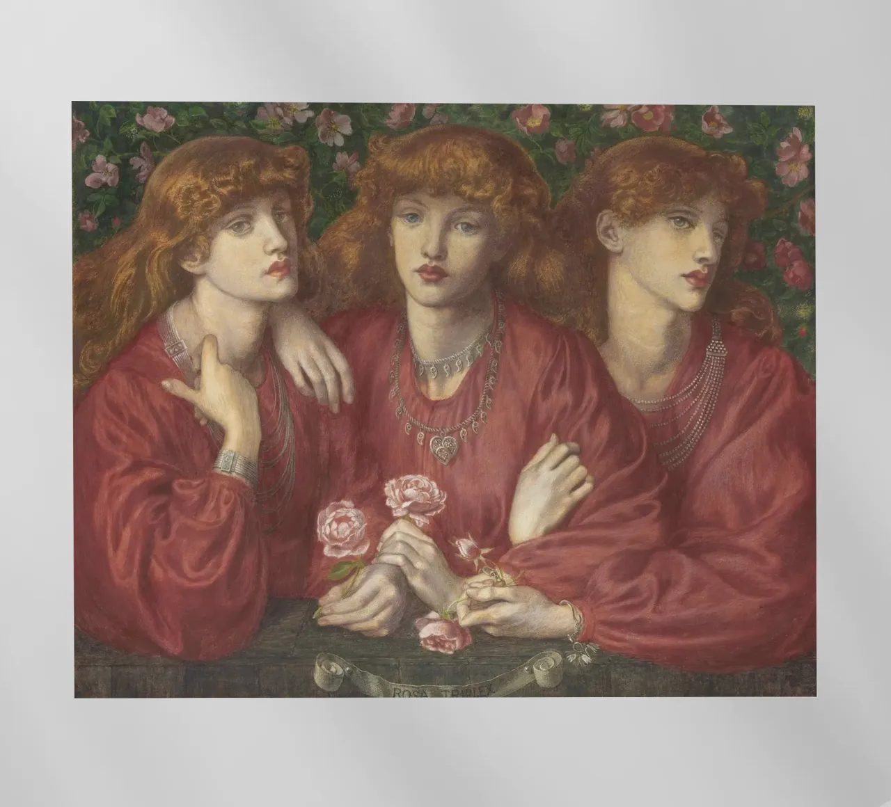 Dante Gabriel Rossetti - Rosa Triplex pellicola backlit da Timeless Artworks