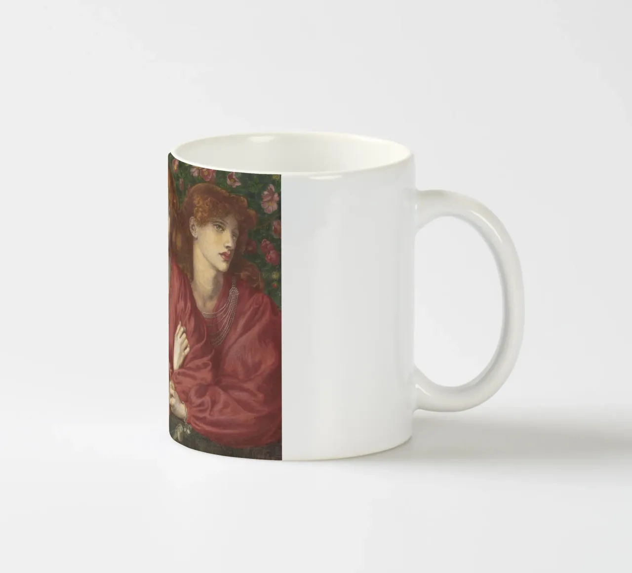 Dante Gabriel Rossetti - Rosa Triplex tazza in ceramica da Timeless Artworks