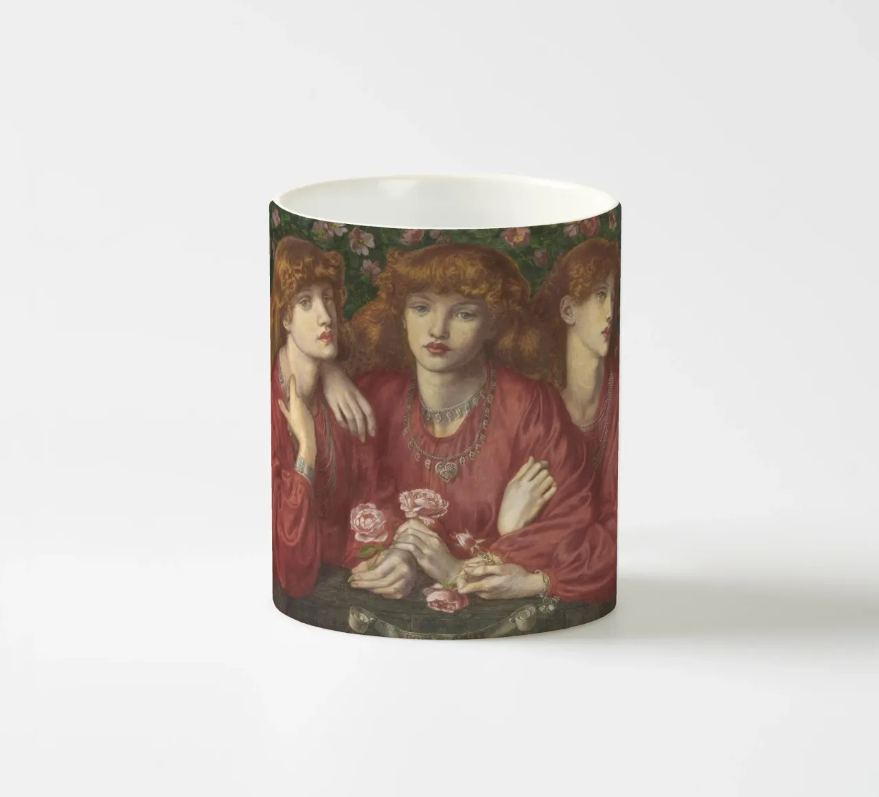Dante Gabriel Rossetti - Rosa Triplex tazza in ceramica da Timeless Artworks