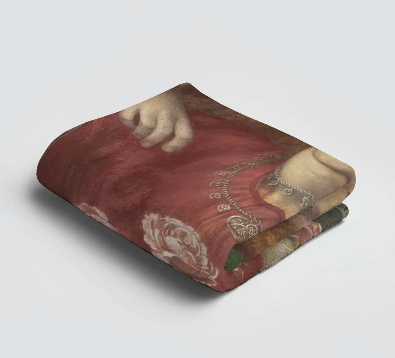 Dante Gabriel Rossetti - Rosa Triplex towel by Timeless Artworks